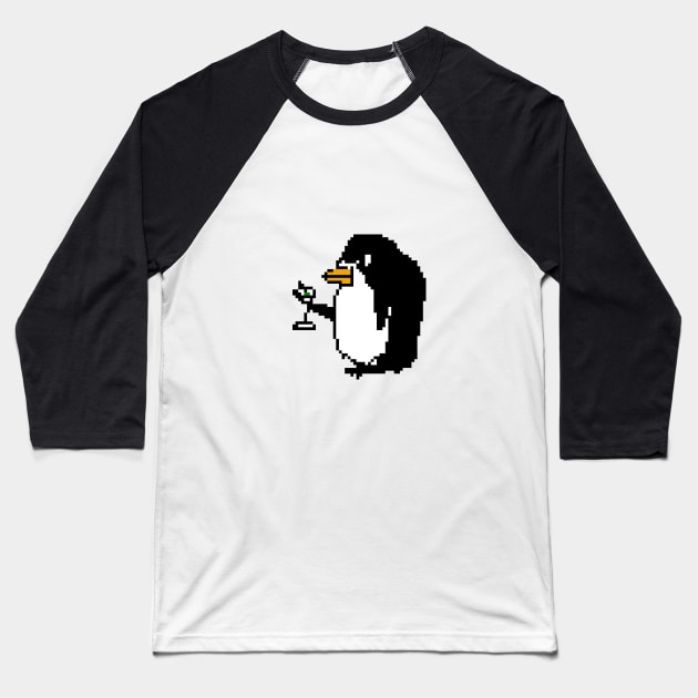 POKEY WITH MARTINI Baseball T-Shirt by THE ARCTIC CIRCLE